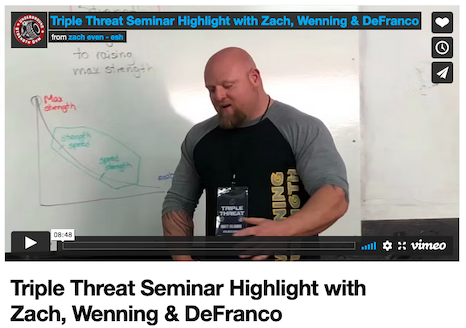 Triple Threat Seminar Behind the Scenes Footage