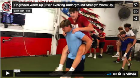 Upgrading The Underground Strength Gym Warm Up & Prep