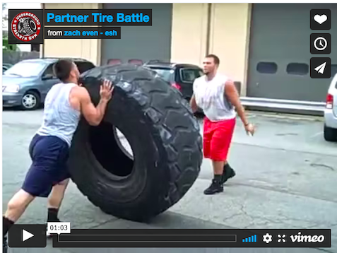 VIDEO&##x3a; Partner Tire Training Drills